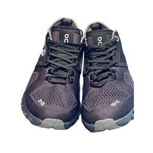 On Cloud X Womens Running Shoes Black Asphalt Mesh Trainers 40.99706 Size 7